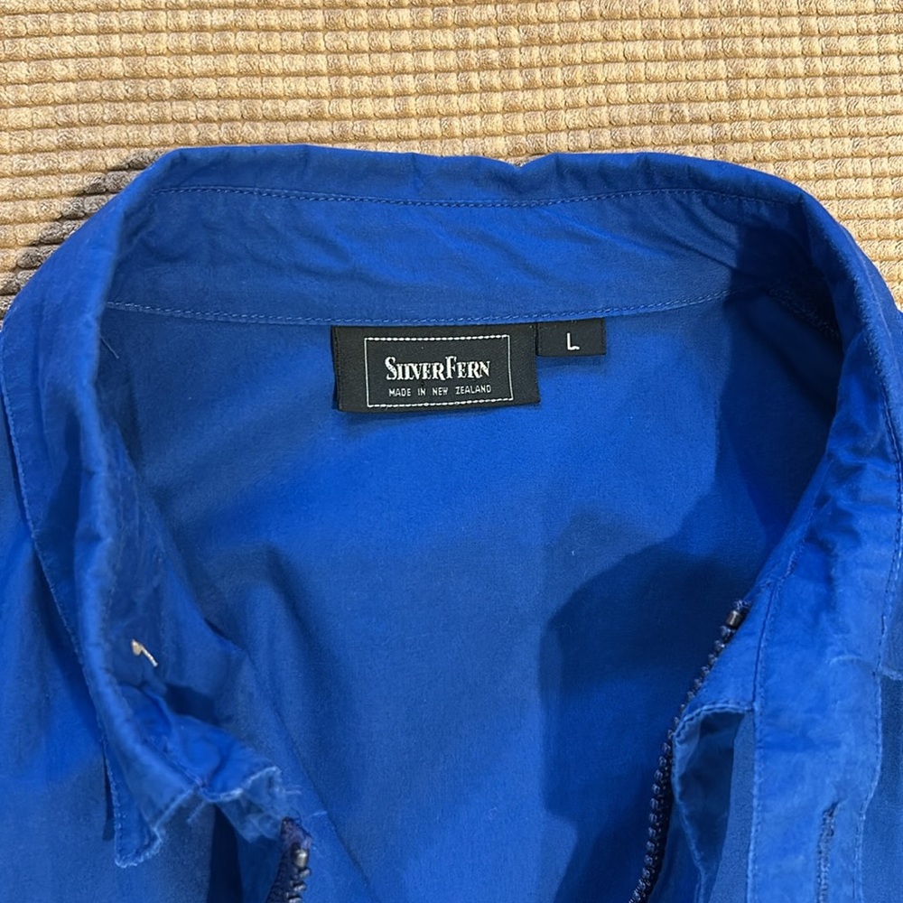 Silver Fern Lightweight 100% Cotton Royal Blue Men’s Jacket - Picture 2 of 7